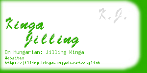 kinga jilling business card